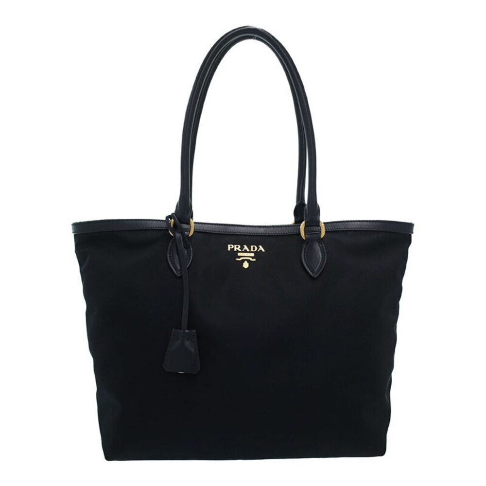 Prada Tessuto Vela Tote Shoulder Bag Black